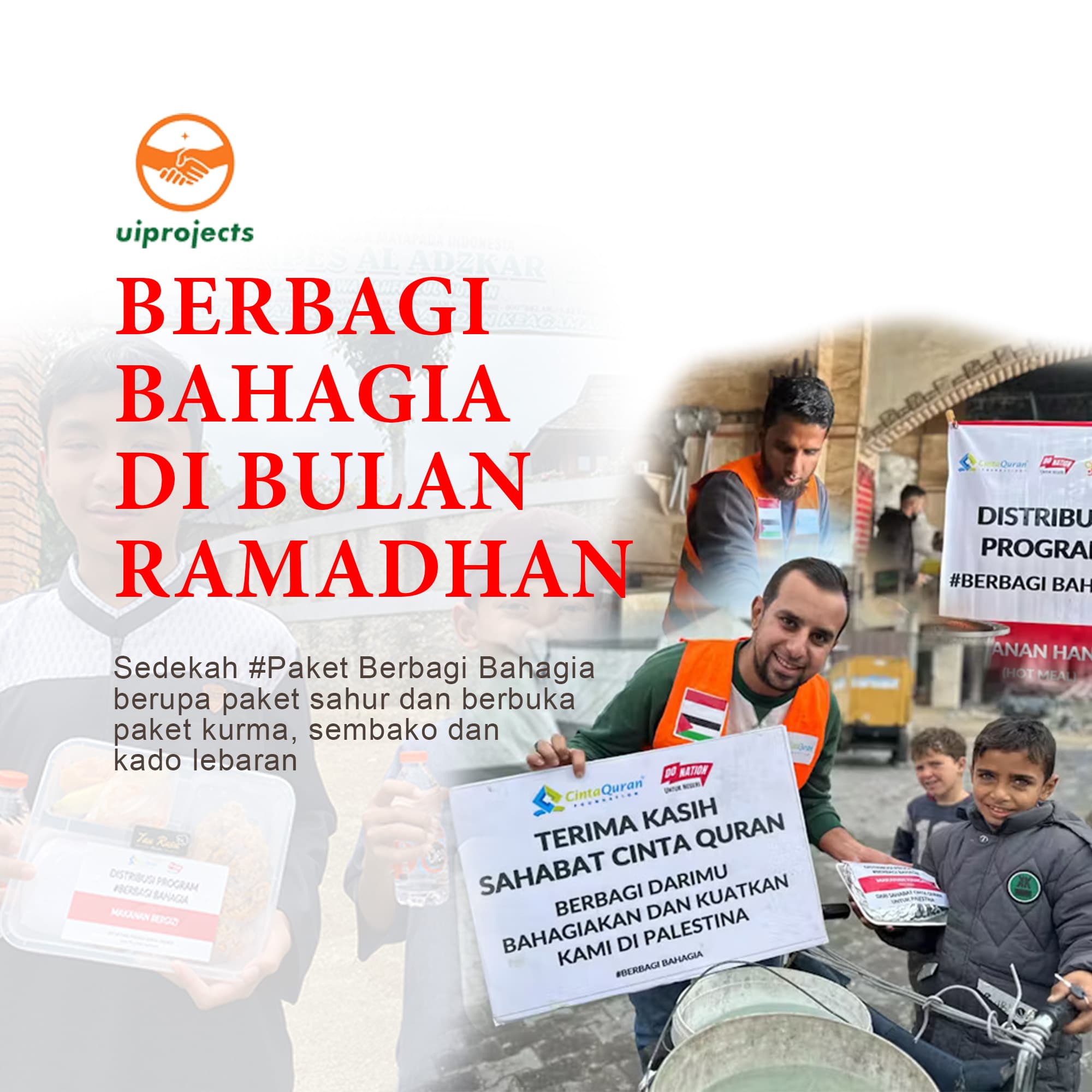 Penuhi Kebutuhan Ramadan untuk Penjaga Quran, Dhuafa dan Saudara kita di Palestina