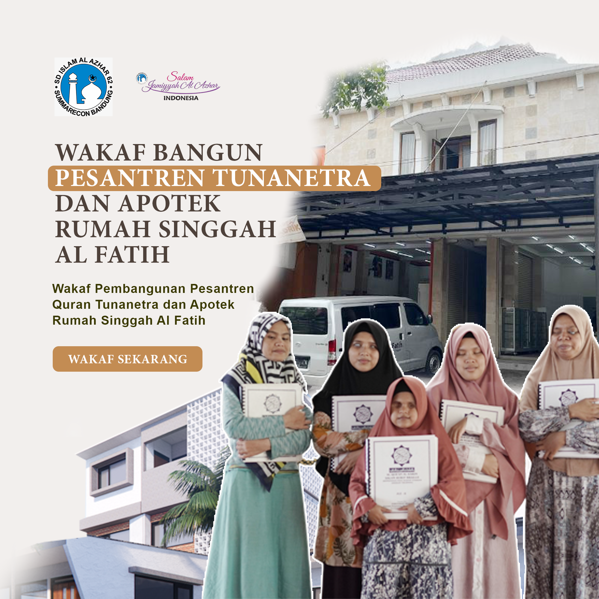 Wakaf Bangun Pesantren Tunanetra dan Apotik Rumah Singgah Al Fatih